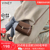Viney Pack Pack 2022 new ladies bag Slanted Satchel Bag Axillary Bag 2023 Lady Genuine Leather Luxurious Single Shoulder Bag