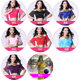 Belly dance practice clothes mesh top Feimei