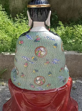 70CM观音大势至菩萨瓷像供奉装饰