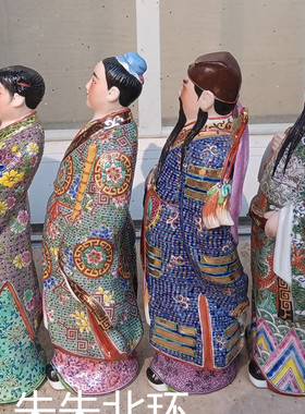 人物工艺品八仙过海供奉陶瓷佛像