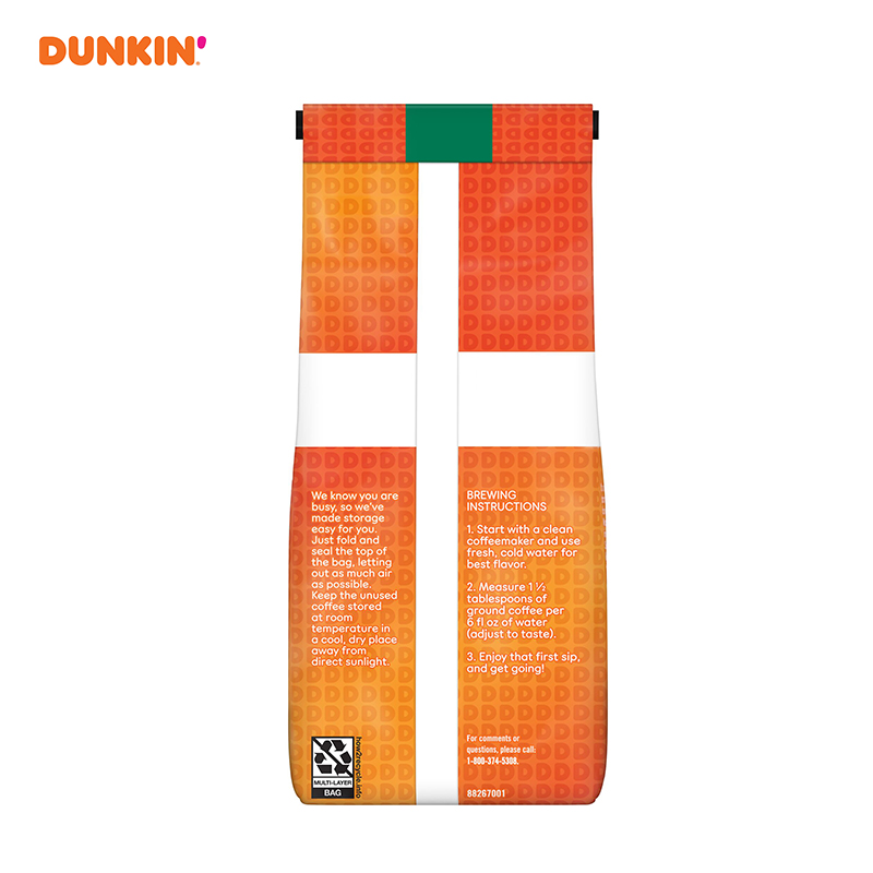 Dunkin' Donuts-唐恩都乐 DECAF无咖啡因美式中度烘焙咖啡粉340g-图0