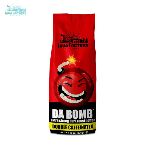 Java Factory-爪哇工厂 炸弹高咖啡因新鲜浓烈深度烘焙咖啡粉340g - 图0