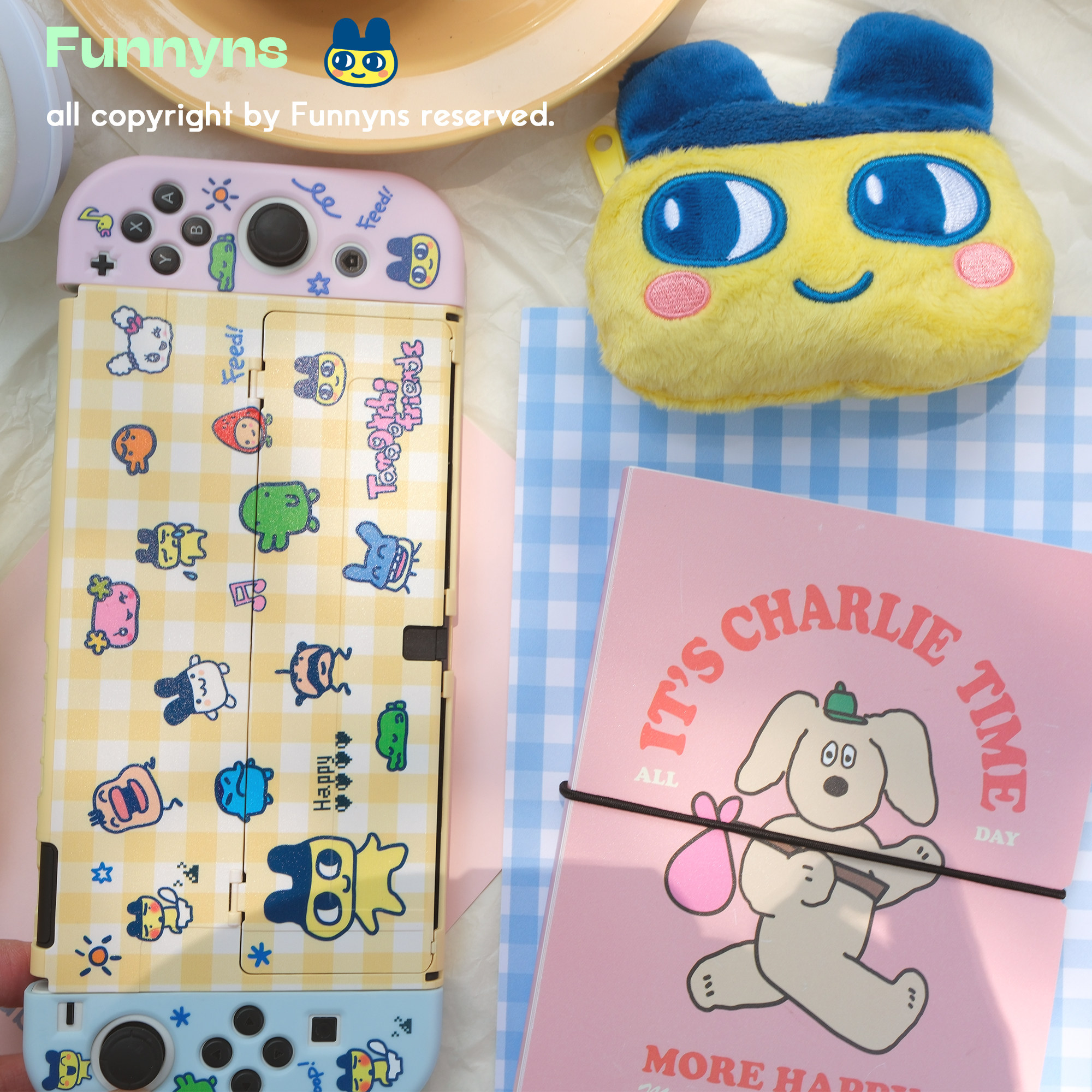 超可爱撞色拓麻歌子 switch2代 oled保护套Switch配件lite防尘罩,淘宝优惠券,粉丝福利购,淘宝优惠卷