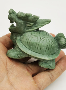鲁山玉龙龟摆件
