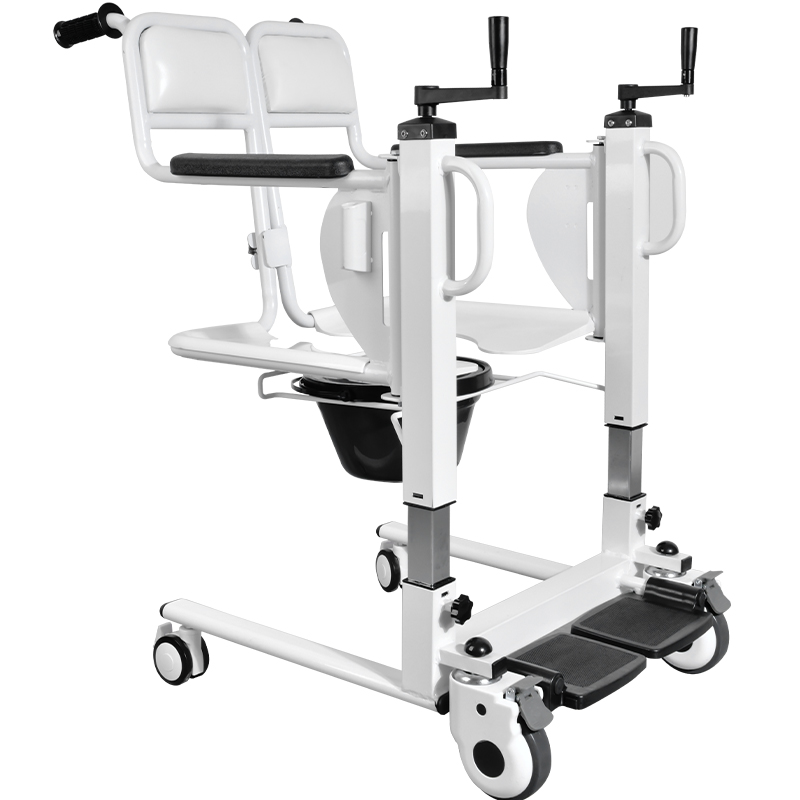 多功能移位机卧床老人手摇升降转移车瘫痪残疾人护理坐便椅移位器 - 图3