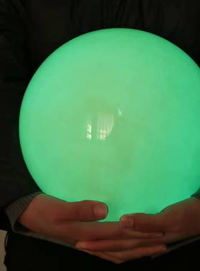 天然玉石超大夜明珠发光球