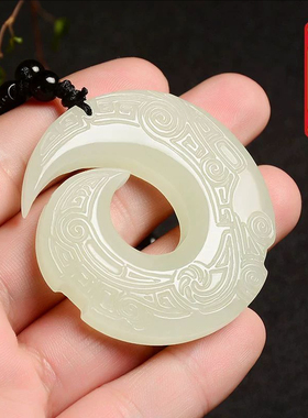 天然和田玉平安扣吊坠男女同款