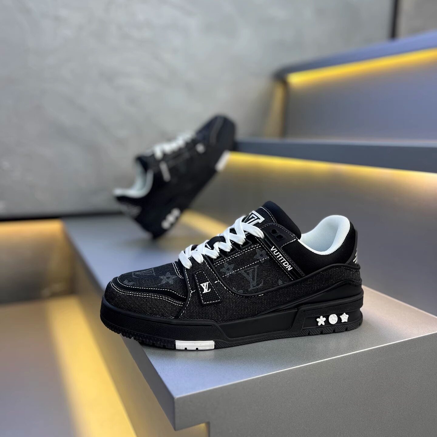 秋季新款牛仔布胖丁鞋男士立体花朵刺绣厚底软底百搭休闲运动鞋,淘宝优惠券,粉丝福利购,淘宝优惠卷