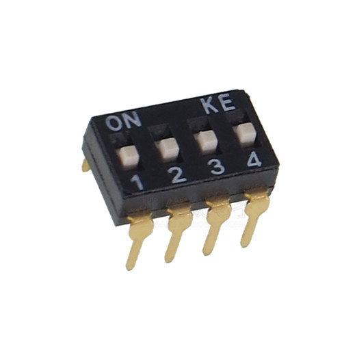 直插 KE 2.54 2/3/4/5/6/8位 DSIC02LSGET DIP拨码开关 DSIC04LSG - 图2