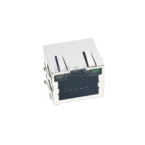 RJ45插座 56带弹片带灯 网络插座 90度卧式 8P8C带灯带屏蔽 - 图1