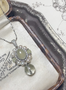 自然系葡萄玛瑙原创天然水晶项链