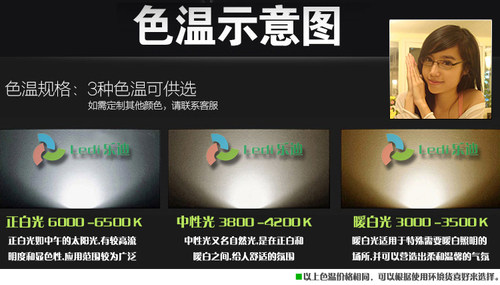 普瑞45mil大功率3wLED灯珠光源配件正暖白光双金线超亮220-220LM - 图1