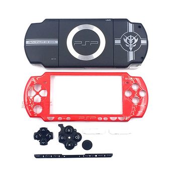 PSP Limited Edition Case PSP2000 Limited Edition ກໍລະນີປ່ຽນເຈົ້າພາບທີ່ສົມບູນພ້ອມດ້ວຍປຸ່ມ, ສະກູ, ສະຕິກເກີແລະອຸປະກອນເສີມ