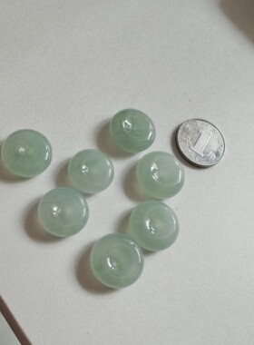 新品天然缅甸翡翠A货平安扣冰透玉扣绿底女款生日礼物可编手绳