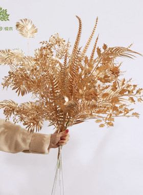 金色新年装饰仿真花客厅摆件插花