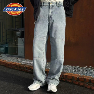 Dickies25秋冬宽松牛仔双膝裤