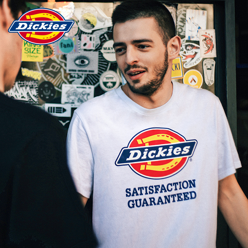 dickieslogo款短袖字母印花t恤 dickiesT恤