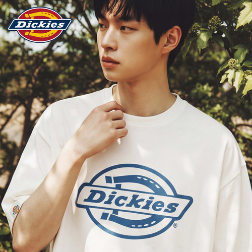 Dickies帝酷适短袖男新款潮牌百搭圆领亲肤印花宽松简约T恤上衣M - 图2