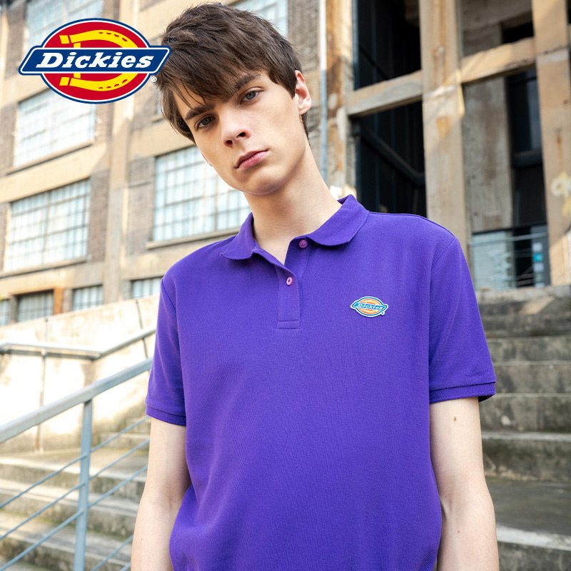 dickies徽章贴布绣短袖男女polo衫 dickiesPolo衫