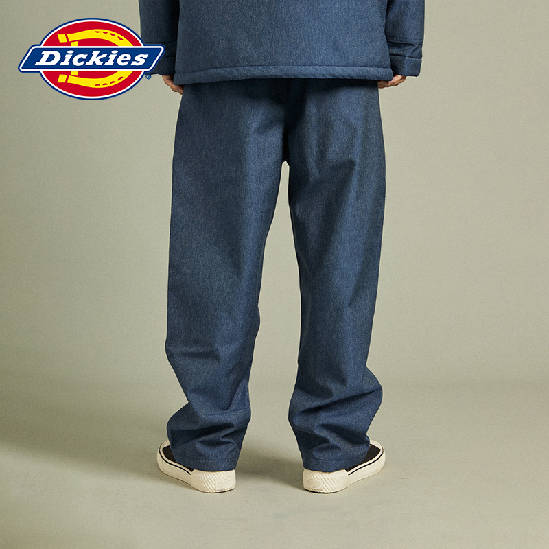 Dickies 秋冬工装 加绒细绒内里休闲长裤 直筒裤  男款下装宽松 - 图0