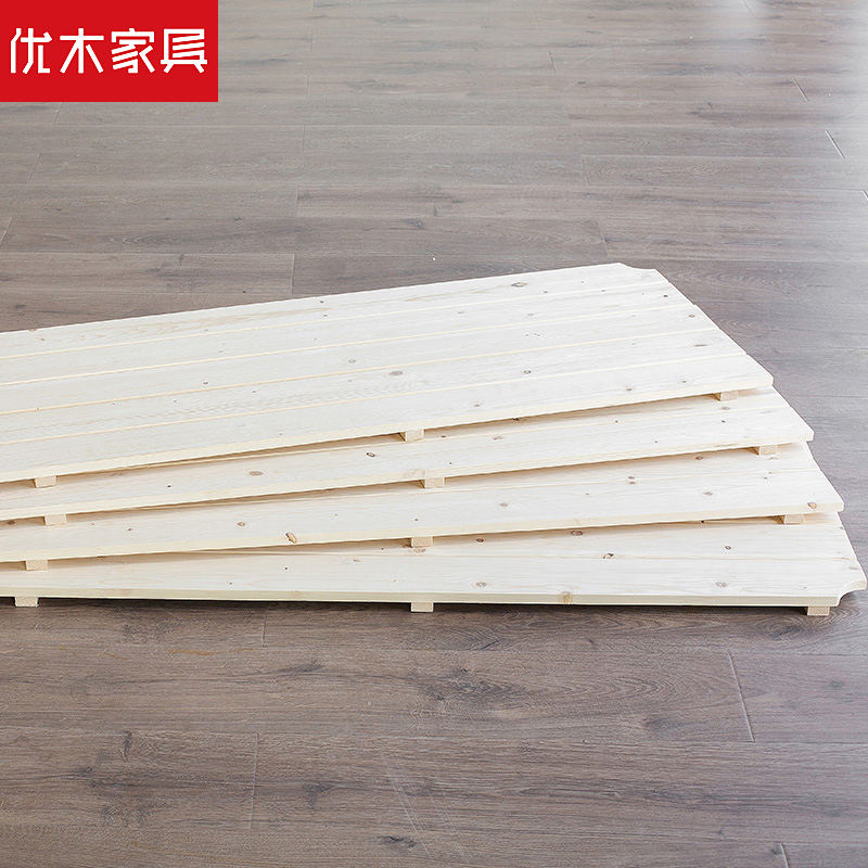 纯实木铺板1.5米松木床板实木床板1.8米满铺购床拍此升级无缝铺板