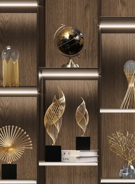 轻奢风生水起转运鹿高端摆件客厅玄关酒店大堂展示柜办公室工艺品