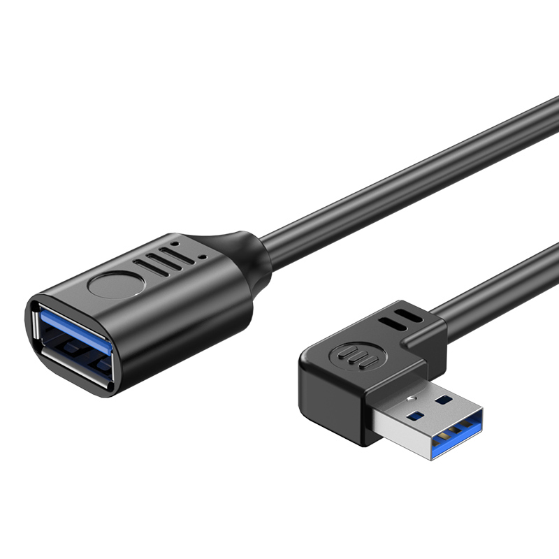 浮太usb3.0延长线90度上下左右弯头USB公对母直角数据线打印机鼠标键盘优u盘电脑连接线加长转接线2米3米5米 - 图0