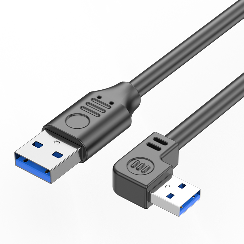 浮太双头USB3.0公对公数据线充电线电脑笔记本散热器usb2.0/3.0移动硬盘盒供电线写字板双面公对公Usb延长线 - 图0