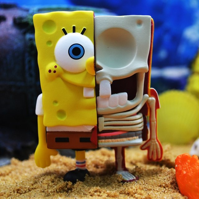 SpongeBob SquarePants Blind Box Series Paida Star Half-Anatomy Figure Trendy Hidden Toy 2021 Gift for Boys and Girls