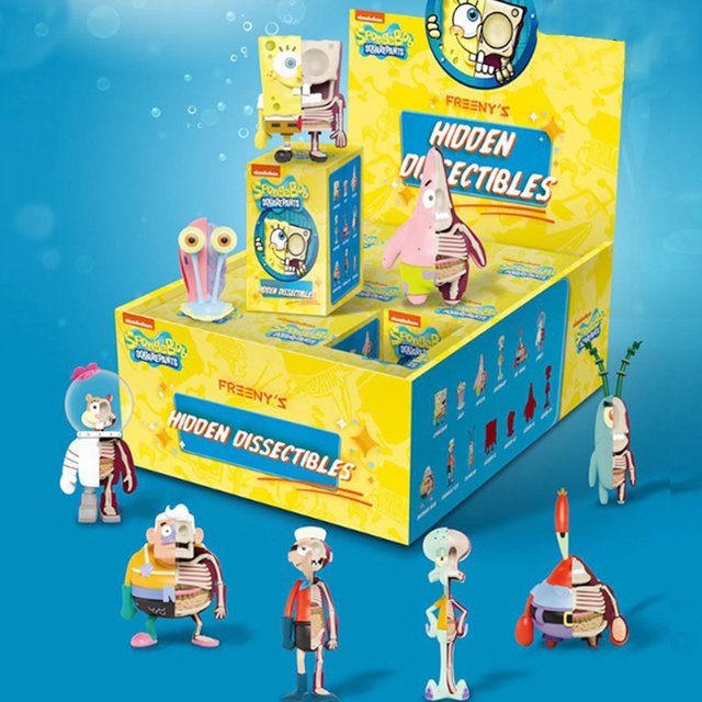 SpongeBob SquarePants Blind Box Series Paida Star Half-Anatomy Figure Trendy Hidden Toy 2021 Gift for Boys and Girls