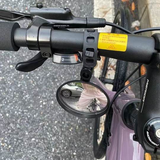 山地自行车后视镜通用电动车反光镜广角凸面镜专用骑行装备配件