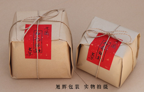 D137 撒金红色不干胶定制 茶叶标签定做 白毫银针 茶叶标签 - 图3