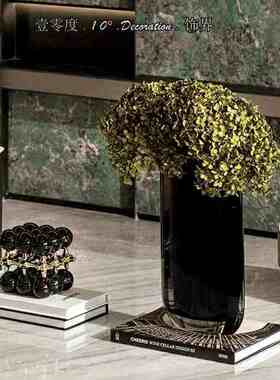 欧式现代样板间客厅电视柜摆件