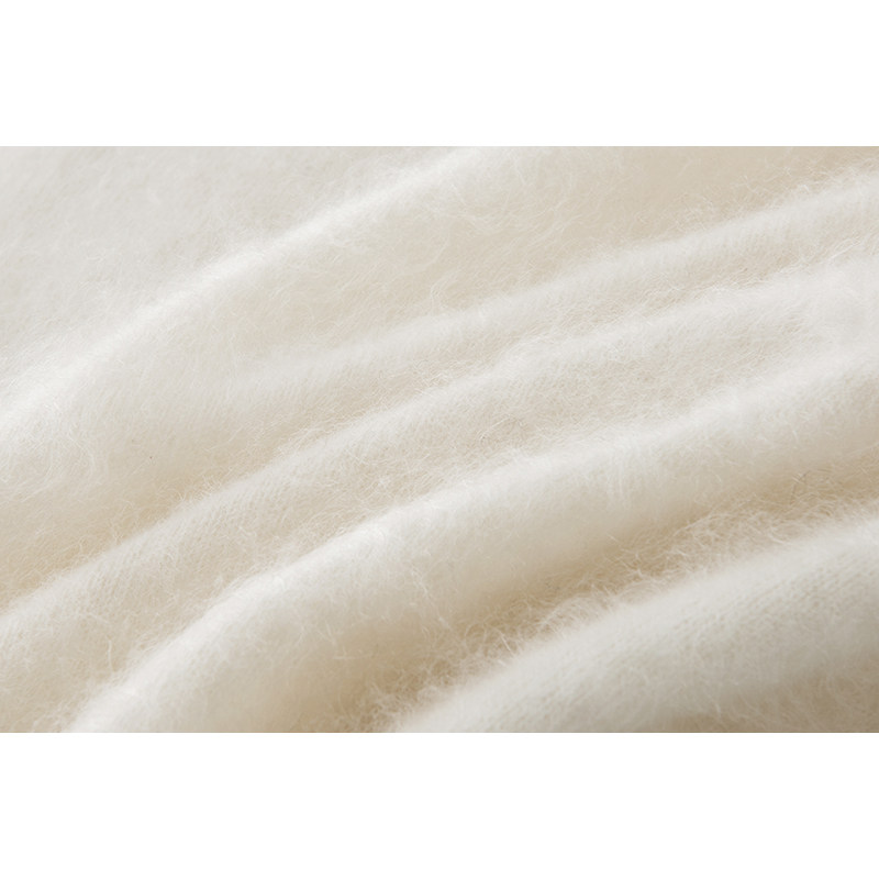 柔情似水~12针岛精皮草拉绒圆领针织100%纯羊绒衫女套头打底,淘宝优惠券,粉丝福利购,淘宝优惠卷