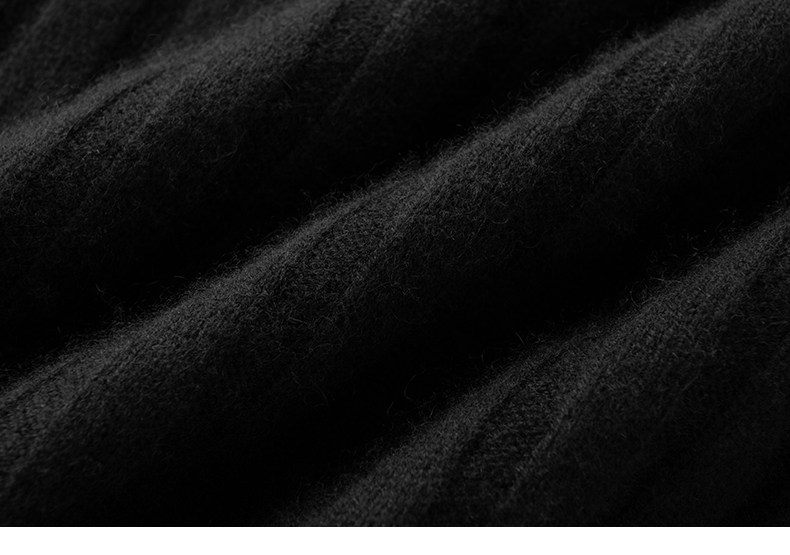 男女黑色粗坑条重磅山羊绒粗棒针织加厚短高领毛衣衫,淘宝优惠券,粉丝福利购,淘宝优惠卷