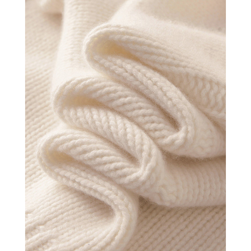 上身巨好看！重磅加厚纯羊绒针织毛衣背后坑条廓形套头针织衫女,淘宝优惠券,粉丝福利购,淘宝优惠卷