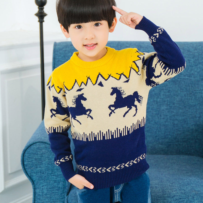 2025童装男童秋装加厚毛衣儿童男孩纯棉针织衫中大童加厚春秋款潮,淘宝优惠券,粉丝福利购,淘宝优惠卷