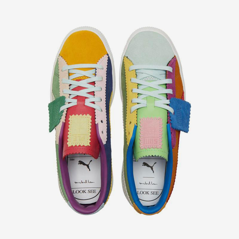 Puma/彪马正品男女翻毛皮拼接鸳鸯运动休闲板鞋 382164-01,淘宝优惠券,粉丝福利购,淘宝优惠卷