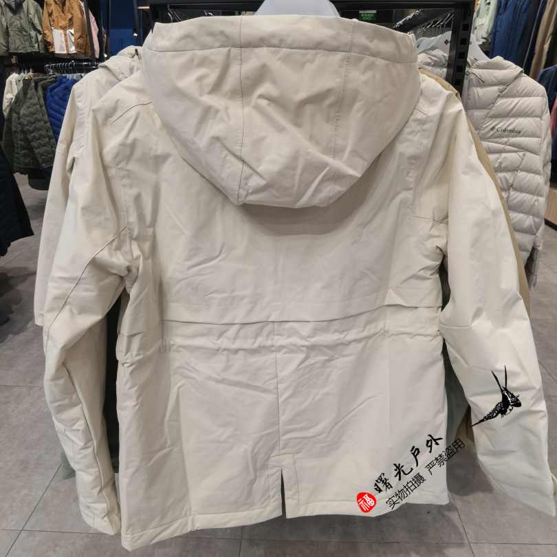 2025春秋哥伦比亚女防风防水夹棉保暖连帽外套WR4333冲锋衣XR3802 - 图1