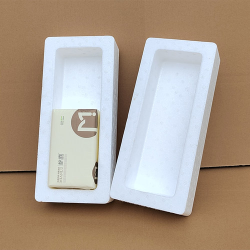 长方形快递打包泡沫包装盒 白酒玻璃瓶礼盒保护箱 防摔碎防撞震套 - 图1