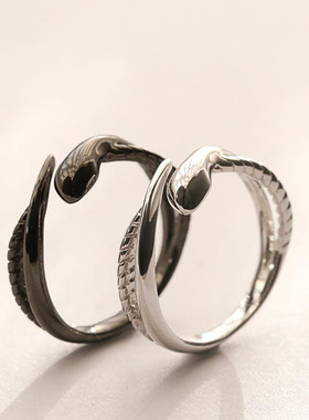 官方正品丨绳蛇情侣戒指男女一对潮流个性开口指环蛇年生肖蛇情侣