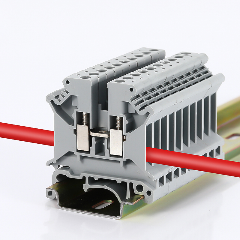 UK5N接线端子排通用型UK-5N电压导轨式4MM平方纯铜件厂家直销-图2