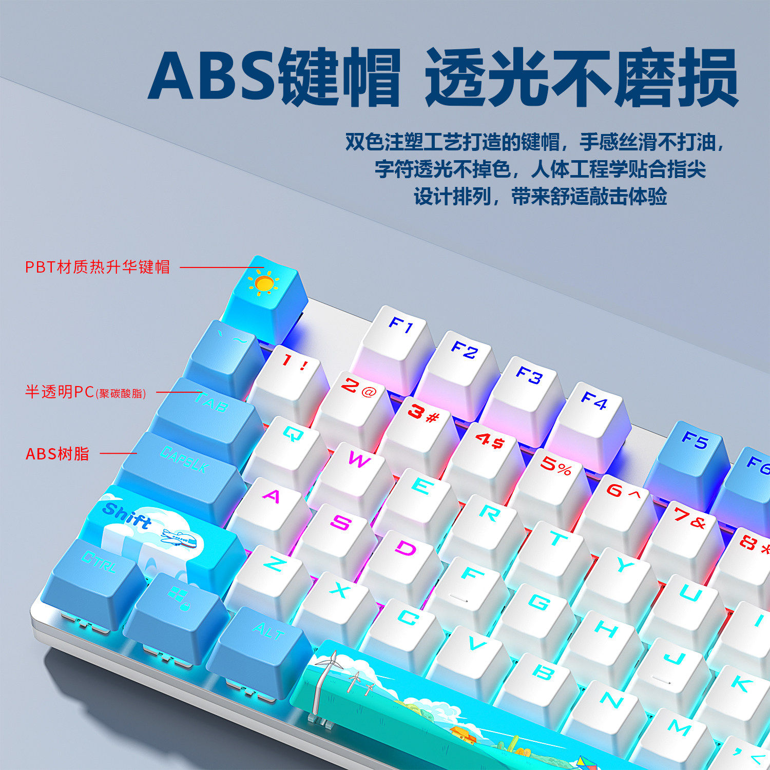 狼蛛F2088pro有线机械键盘鼠标套装108键电竞游戏办公耳机专用全,淘宝优惠券,粉丝福利购,淘宝优惠卷