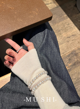 米花曼塔玫瑰珍珠手链