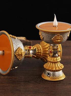 树脂仿真蜡烛酥油灯