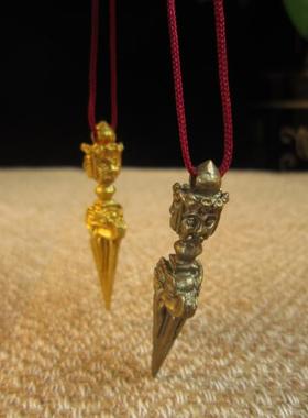 藏传尼泊尔吊坠纯铜普巴杵