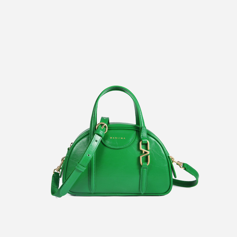 万里马2023春季新品牛皮时尚女包 万里马女士包袋