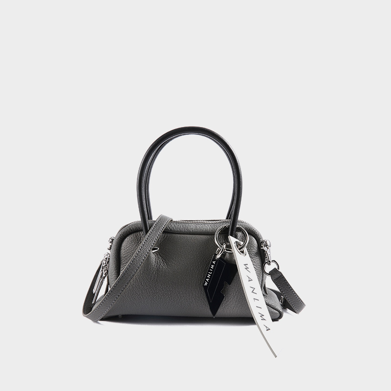 万里马2023春夏新款羊皮手提贝壳包 万里马女士包袋