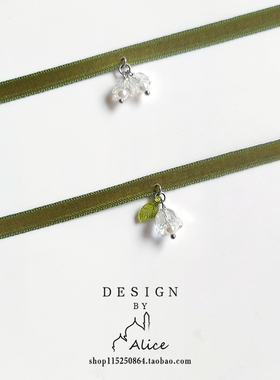 原创铃兰花朵小众项圈女chocker