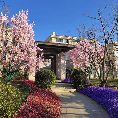 高档仿真树叶绑树银杏叶子 仿真银杏叶枫叶装饰红枫叶假银杏叶子 - 图3